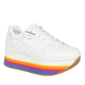 Hogan rainbow platform sneakers